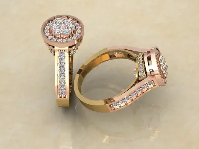 Women s Solitaire Ring 3D print model purchase