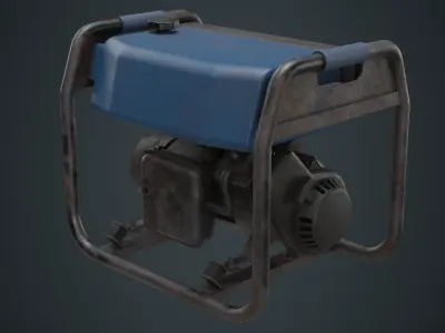 Portable Generator 1B Low-poly 3D model