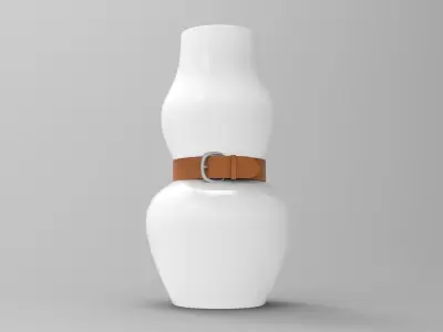 Alba Vase Low-poly 3D model