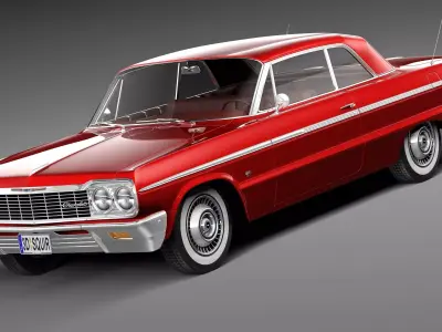 Chevrolet Impala Coupe 1964 3D model