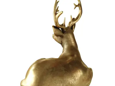 deer statue 3D model purchase