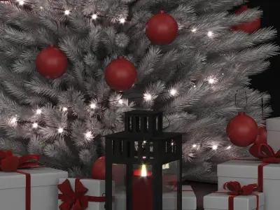 Christmas tree white 3D model
