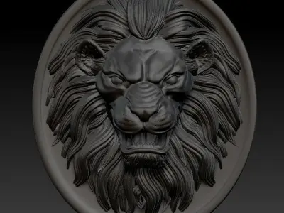 Lion Pendant - Print Model 3D print model