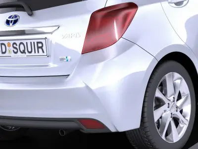 Toyota Yaris 2016 VRAY 3D model
