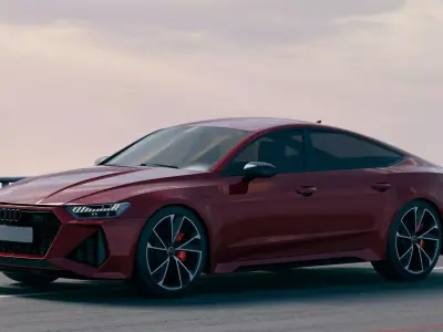 Audi RS7 Sportback 2020  Low-poly 3D model