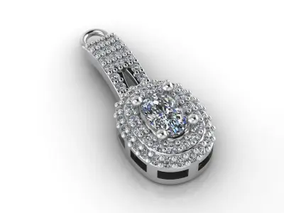 Mini Set Ring Pendant Earrings STL 3DM Womens Jewelry 3D print model