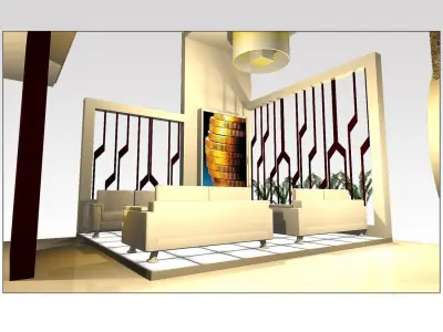 Showroom - Area - 15X9-3DMAX2009-037 3D model