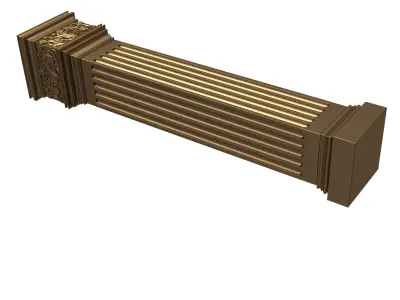 Column Capital 01202 Low-poly 3D model