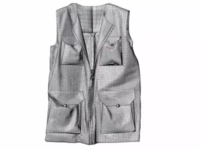 safety work vest 3D model