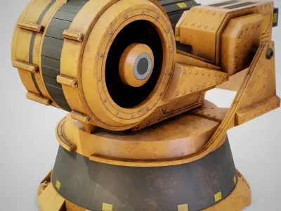 Industrial Robot Arm - Generic 01 Dirty Low-poly 3D model