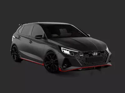 Hyundai i20n Low-poly 3D model