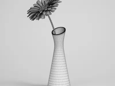 CGAxis flower 3D model