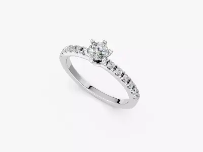 engagement ring-zdr0143 3D print model