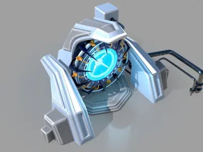 Sci fi portal 3D model