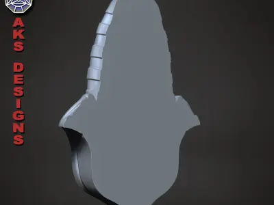 Wall decoration bas relief Alien Egyptian Anubis   3D print model