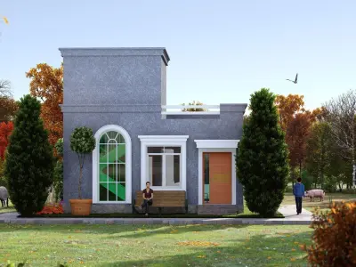 One bedroom classic House model  3D model