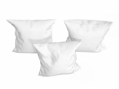 Solid Pillows - set of 3 3D model