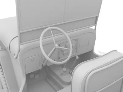 3d jeep willys 3D model
