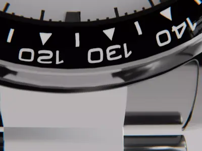 High Quality Luxury Wristwatch 3D Model  Realistic Chronograph Low-poly 3D model