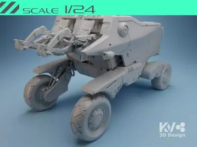 KV-Death Stranding-Pickup Off-Roader 3D print model