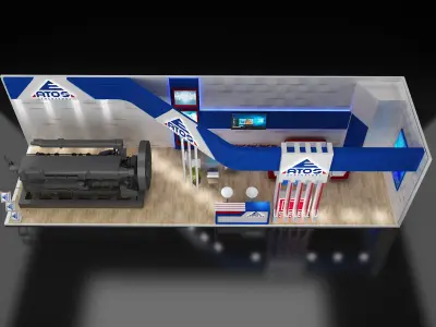 l Booth Exhibition Stand a247  3D model