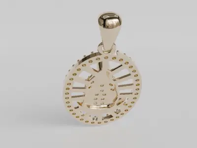 Guadalupe pendant 3D print model