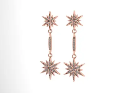 Star Ear-ring 3D print model