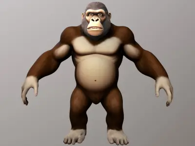 Gorilla Low-poly 3D model