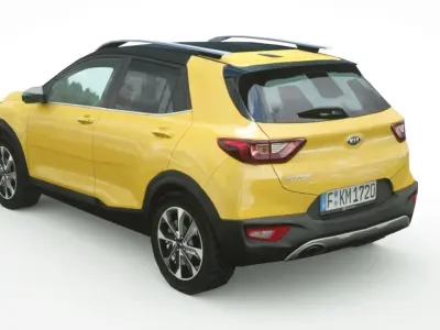 Kia Stonic 2018 Low-poly 3D model