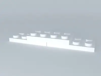 LEGO BRICKS SHORT DIMENSION Free 3D model