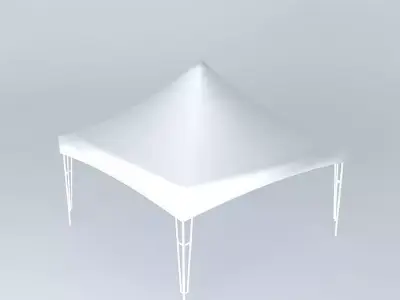 Square Carnival Tent Free 3D model