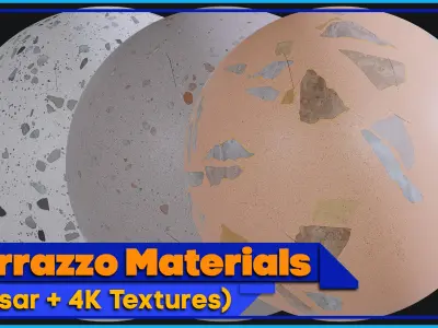 Terrazzo Materials  SBSAR - 4K Textures Texture