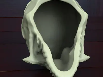 Skull biker vol4 Pendant jewelry 3D print model