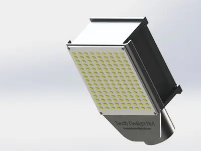 50W LED Street Light 3D model
