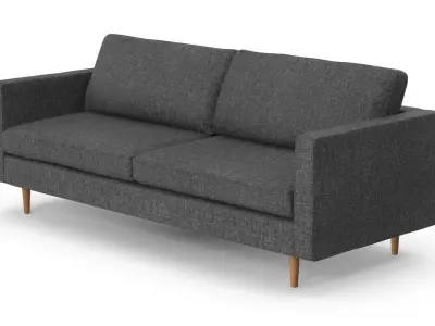 Sofa - Grey Low-poly 3D model