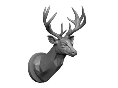 deer head 3D print model