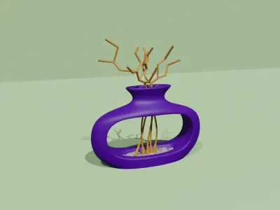 Empty Vases 03 - Modern Plant Vase - STL Printable 3D print model