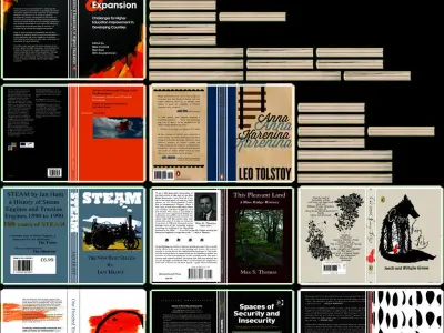 Books set stack of Low-poly 3D model