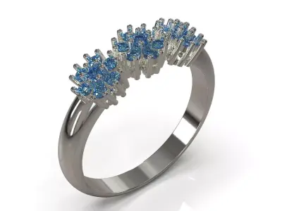 Wedding ready for casting jewelry ring fr0065 3D print model