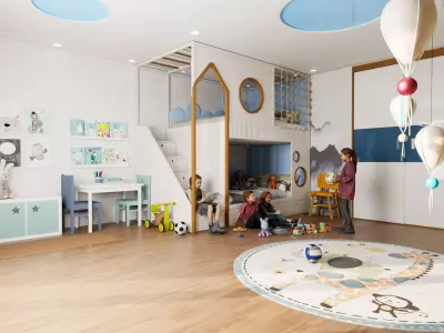 Kids Room Unreal Engine 3D model
