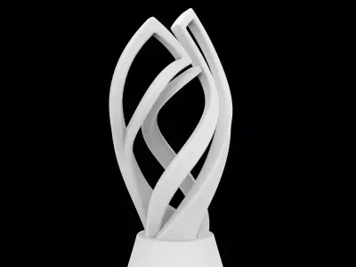 Elegant F1 Trophy Sculpture 3D print model