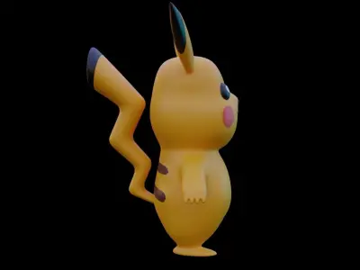 Pikachu 3D model for 3D print 3D print model