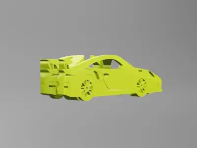 Porsche 911 GT3 RS - Keychain 3D print model