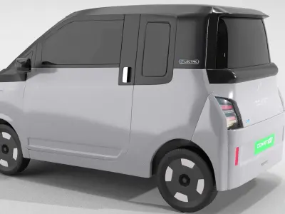 MG Comet Electrick Car Light Gray 3D model