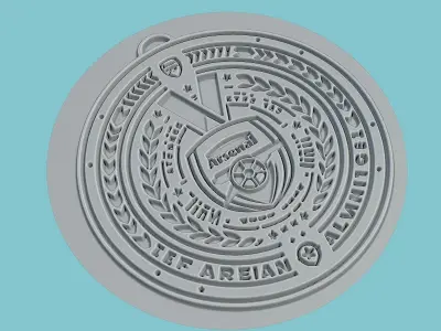 Arsenal FC Medallion Football 3D print model