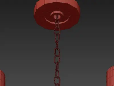 Gold Chandelier 3D model purchase