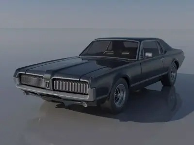 Mercury Cougar 1967  3D print model