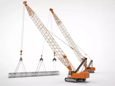 Crane Caisson 3D model