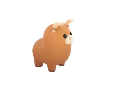 Bull Character 3D model