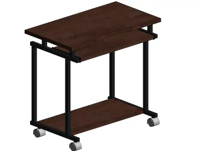 Simple Laptop Table - AUTODESK REVIT FAMILIES 3D model